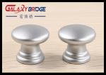 25mm Pearl Silver Plastic Cabinet Knobs Round ISO Certificated For Furniture