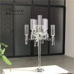 7 Arm 9 Arm Crystal Candelabra Glass Centerpieces Wedding 120CM