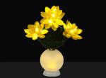 Simulation lotus lamp LED night light fake flower indoor living room bedroom