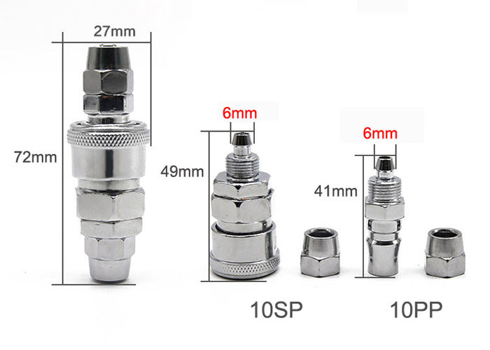 Type C Self Locking Air Pipe Connector / Pneumatic Pipe Connector Pp-30 Sm Sf Pm