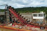 Gold Panning 60CBM/H Bucket Chain Dredger Diamond Gold Mining Ship