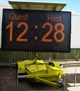 Wholesale P16 Two Amber Portable Variable Message Sign Viewing Angle 30°/30° from china suppliers