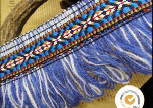 Wholesale Garment decoration stretch long tassel fringes for dresses, black quaste cushions tassel fringe trimming from china suppliers