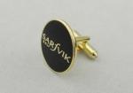 Black Sarfvik Golf Deluxe Stamped Cufflinks With 3d Photo Synthetic Enamel
