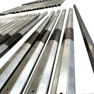 Wholesale AWS Welding 15kv Galvanised Metal Posts Electric Power Distribution Pole from china suppliers