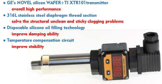 LCD display smart water air digital pressure transmitter