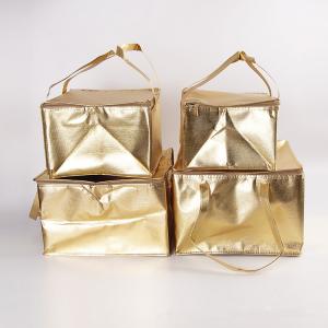 Wholesale Custom Printing Golden Soft Sided Insulated Cooler Bag For Outer Door Picnic from china suppliers