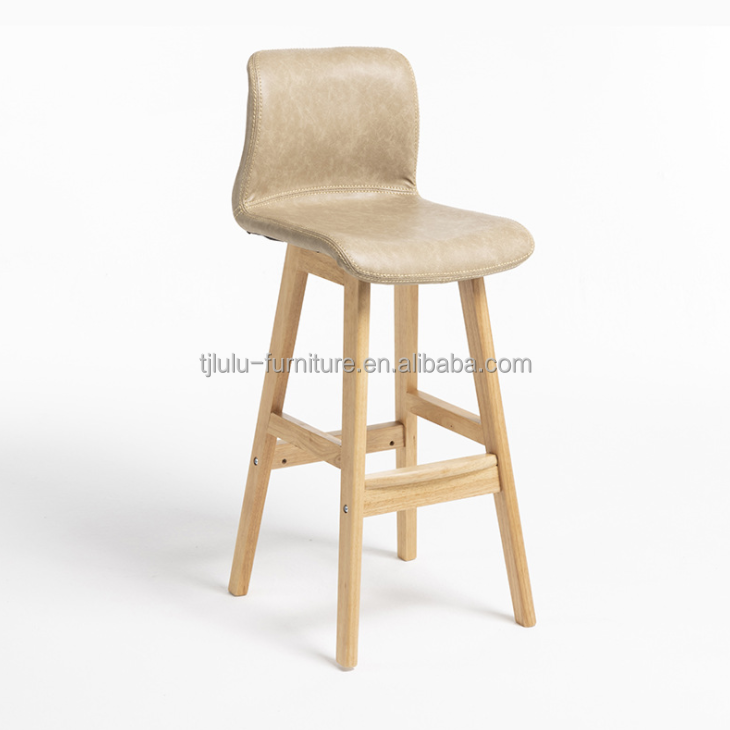Exquisite Workmanship Kitchen Bar Chairs with High Chairs Bar Stool and Customized Design in Black Color