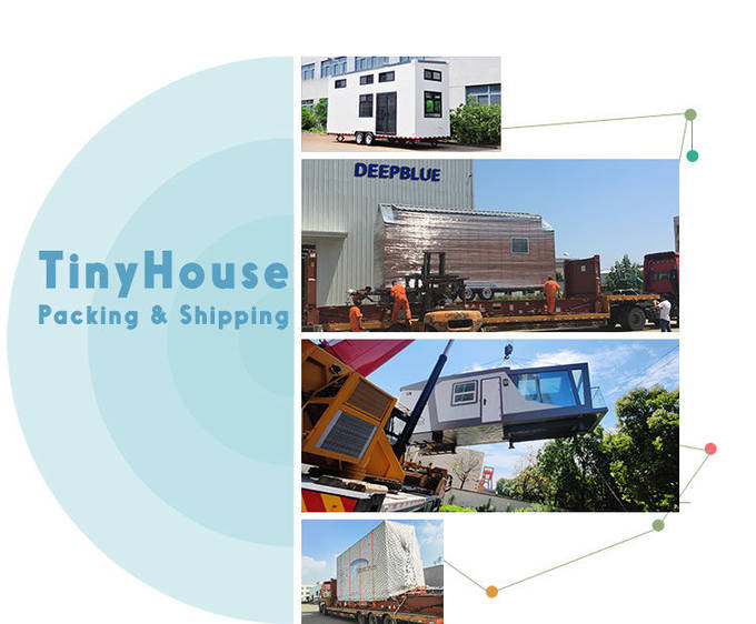 Los Angeles Emergency Trailer House On Wheels Luxury Movable House