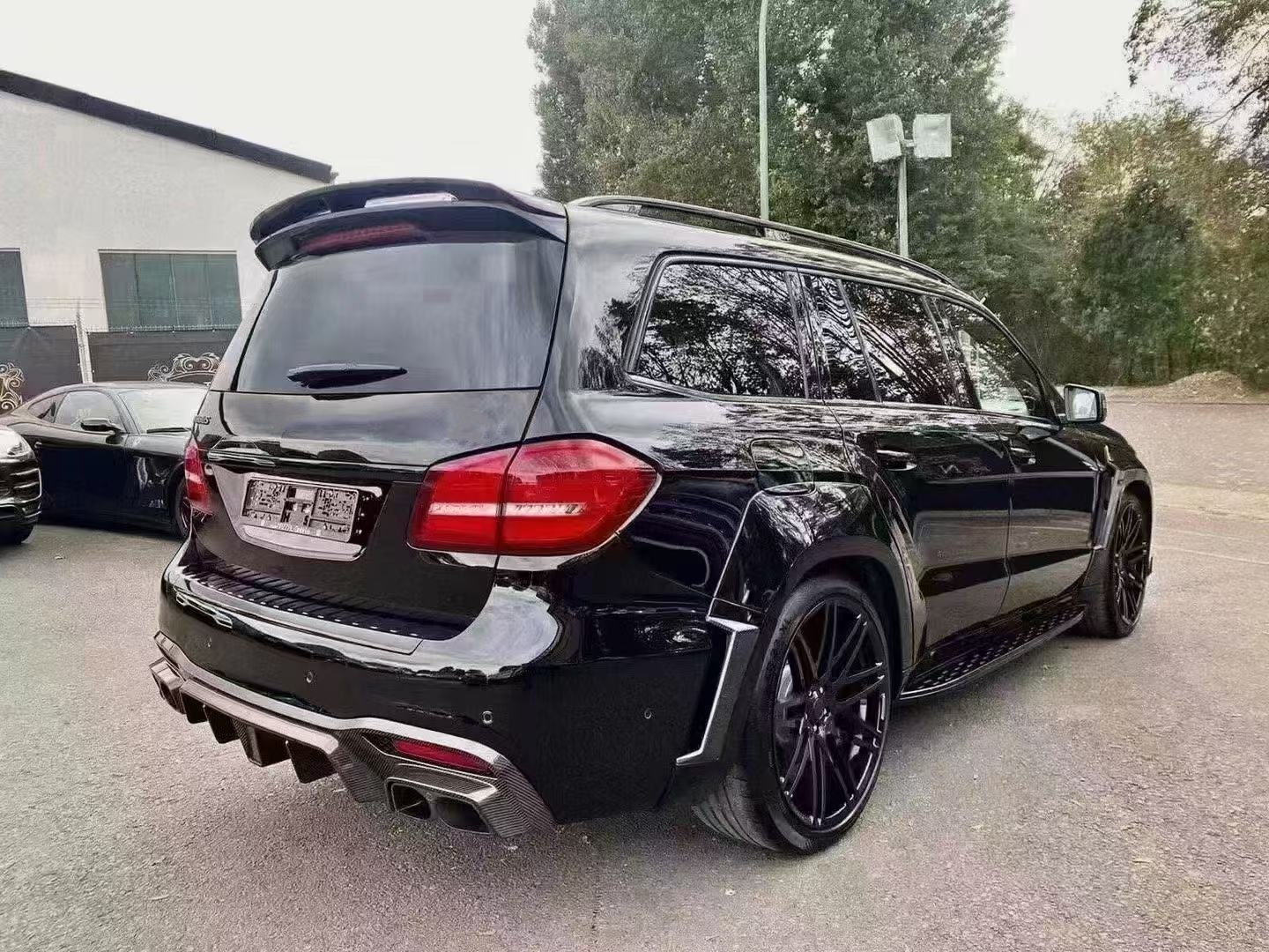X166 Mercedes Wide Body Kit GLS450 GLS63 2015 Front Lip Spoiler Widebody Kit