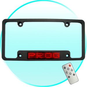 Wholesale USA LED Car License Plate Holder LED scroll display - Personalize Your Ride Red 7*23 Dots from china suppliers