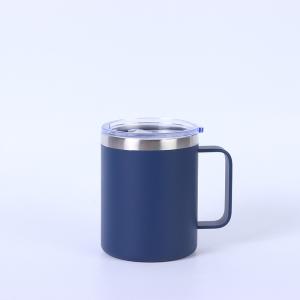 Wholesale Custom Logo Printed Stainless Steel Cup 12oz Double Wall Tumbler Coffee Travel Mug With Lid And Handle from china suppliers