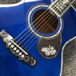Custom Solid Spruce 41 Inch D Style Acoustic Guitar Abalone Ebony Fingerboard