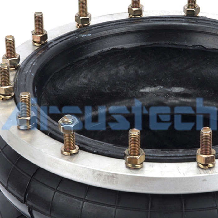 246 mm Maximum Stroke Rubber Steel Firestone Air Bags W01-M58-6985 Double Convoluted Flange Air Spring