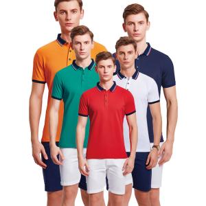 Wholesale 5XL Size Plain Dyed Casual 3D Polo T Shirt Flyita V Neck Men Blank from china suppliers