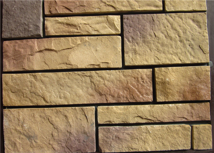Light Texture Colorful Faux Artificial Wall Stone With Rich Original Flavor