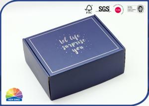 Wholesale Silver Stamping Corrugated Mailer Box Pack Scarf Printing Inside from china suppliers