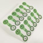 Green Lollipop Food Adhesive Labels Die Cut Stickers For Sealing Boxes Pantone