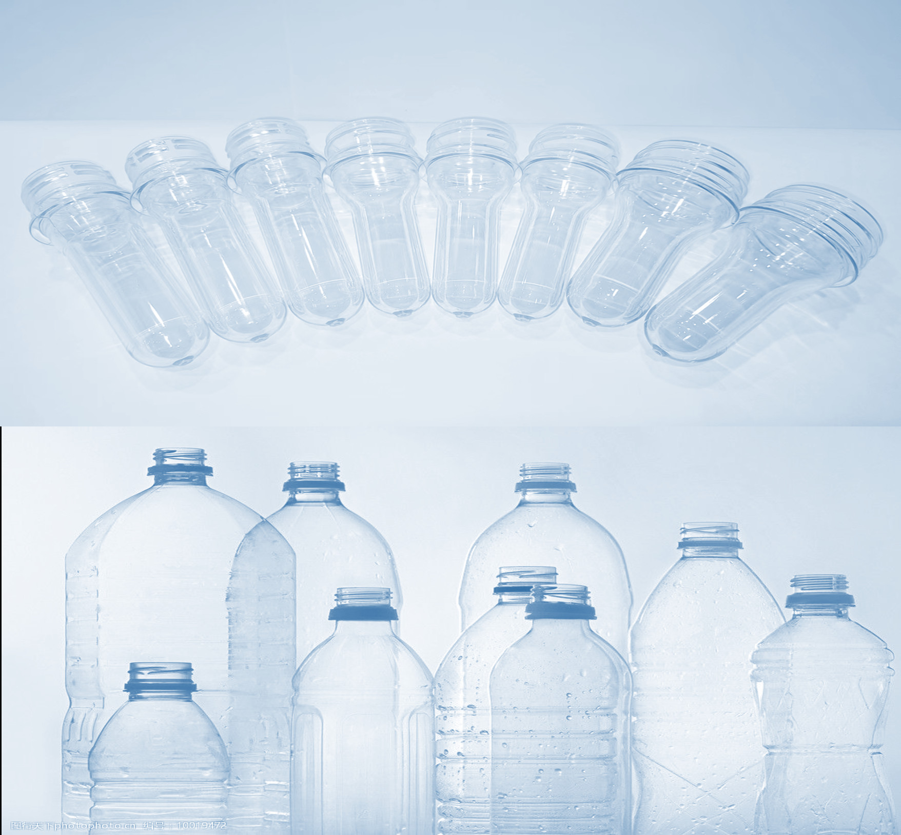 Ziman PET preform with excellent labeling capabilities