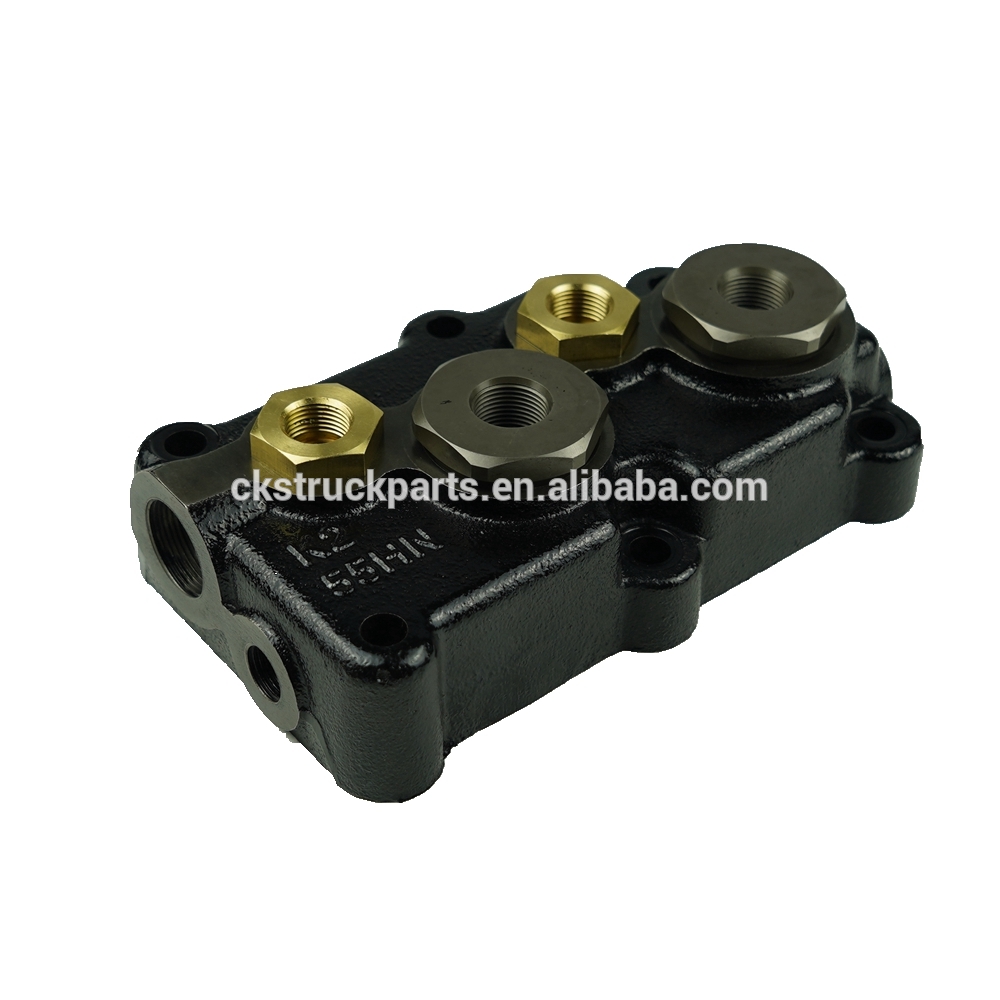 OEM 8-97614055-0 Japanese Trucks Brake Parts Air Brake Compressor Cylinder Head Assy for 6HK1