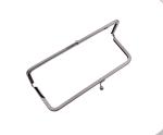 OEM fashionable metal frame clutch wallet,flat frame wallets for women