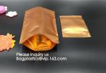 aluminum foil vacuum metalized bag/nylon retort pouch for frozen food with tear