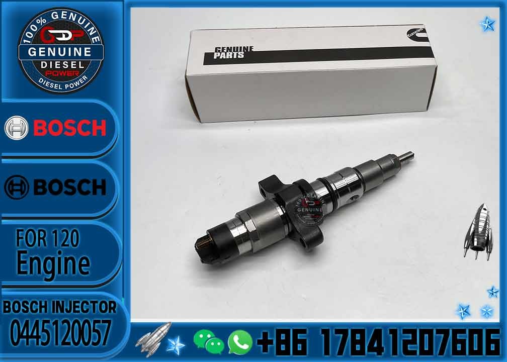 0445120057 0986435552 Common Rail Fuel Injector For Cu-Mmins Engine QSB6.7 0 445 120 057 2854608 504091505 For I-VECO Re