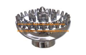 Wholesale Big Base Fixed Flower Water Fountain Nozzles Brass / Brass Chromplated from china suppliers