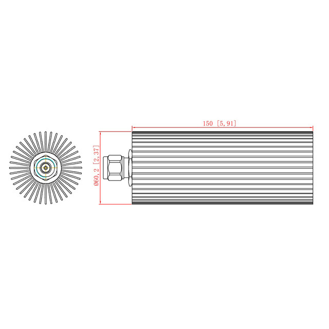 DC-6GHz 100W Dummy Load / Termination Load N Male