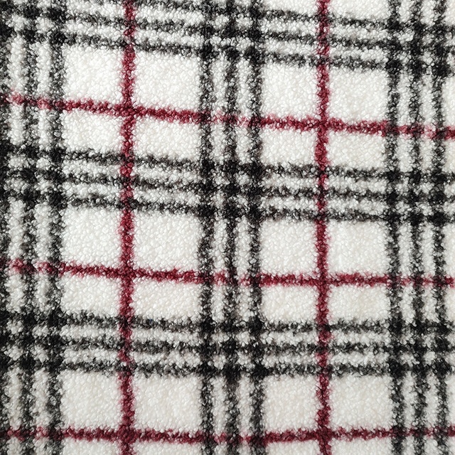 Custom Anti Pill Sherpa Fleece Fabric Teddy Print 100% Polyester Knitting
