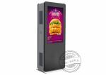 Double Screen Floor Standing Digital Signage Advertising Shell 65 Inch 1920*1080