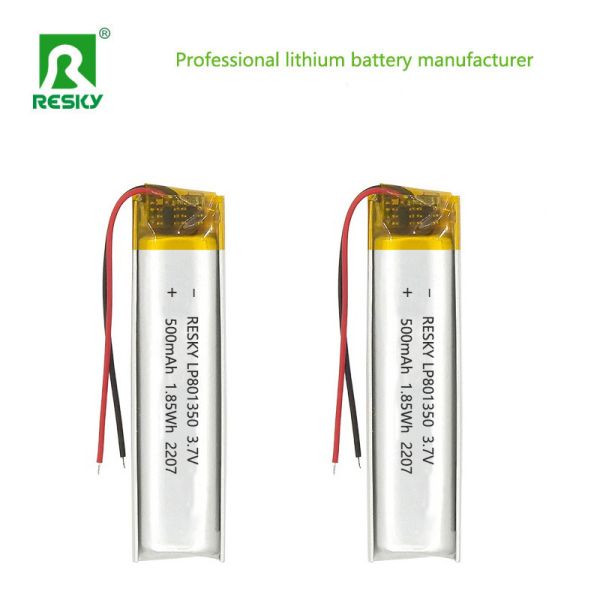 OEM 801350 3.7V 500mAh Lithium Battery Rechargeable Li-ion Battery For Bluetooth Earbuds