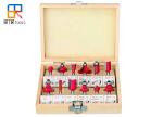 BMR TOOLS 12Pcs Set 1/4 Inch Shank Tungsten Carbide Tip TCT Woodworking Wood