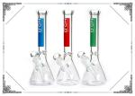 ZOB Glass Water Pipes Mix Color With Ice Catcher Hookah Bongs 10 Inches