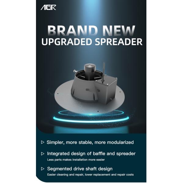 Faster Spreading With Super Large Capacity 50KG Payload Durable Tank Seed Spreader for EFT Drone/agr Drone