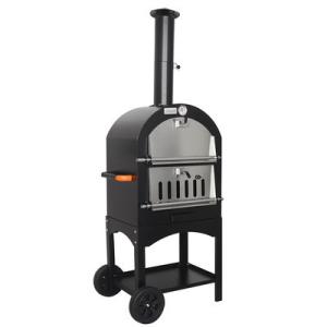 Wholesale Outdoor Courtyard Charcoal Oven for Baking Pizza Portable and 30.5*30.5cm Stone Size from china suppliers