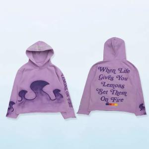 Wholesale Custom Puff Printing Hoodies Flared Stacked Sweatsuits Mens Hoodie from china suppliers