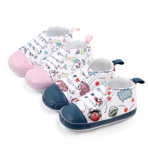 China Wholesale Cheap Cotton shoes Cartoon print prewalker boy and girl baby shoes toddler on sale