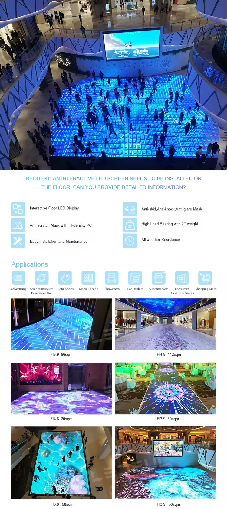 LED DJ Style Mirror Dance Floor For BAR/Disco Night Light Music Play Pub Stage Dyeing Led Dance Floor