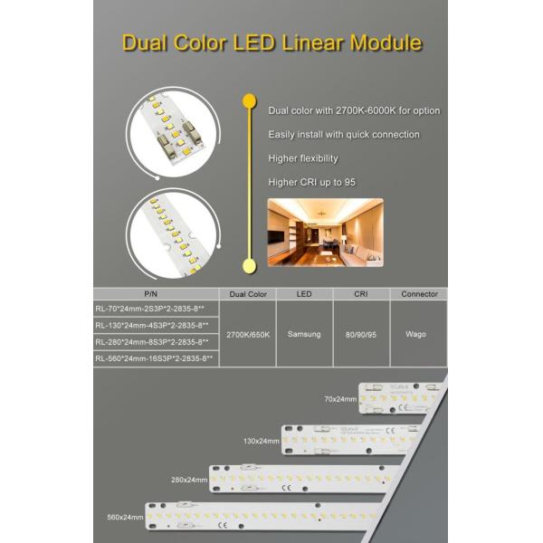 Easily install with quick connection dual color with 2700k-6500k for option Dimmable LED Module