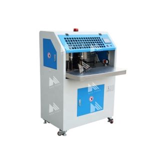 Wholesale Pneumatic Double Head Round Corner Cutting Machine with 100mm Cutting Thickness 23 times/min Working Speed and 490*450mm Max Paper Size from china suppliers