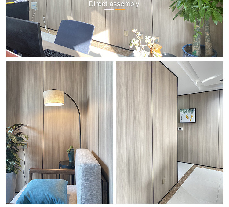 Light Luxury Style Fireproof And Mothproof Wood Grain PVC Bamboo Charcoal Fiber Board