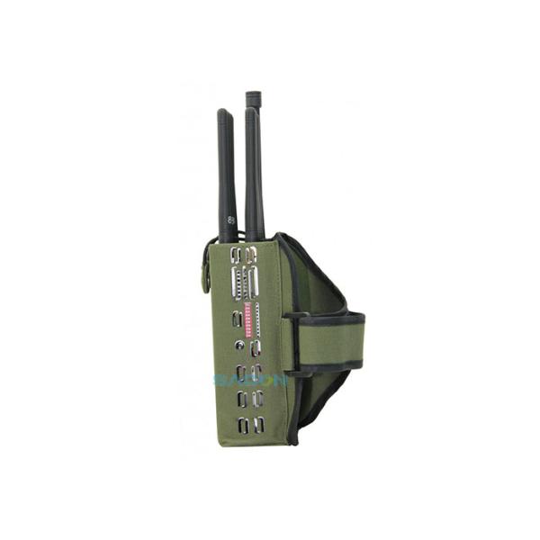 8w Portable High Power Signal Jammer 8 Bands With 30m Radius , 145 X 80 X 45mm