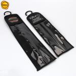 Coustom Zipper Clear Plastic Non Woven Wig Storage Bags Hair Extention Packaging