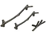 Wardrobe North European forest Drawer Handles And Knobs 96mm Black Dresser Pulls