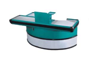 Wholesale Curved Shape Supermarket Checkout Counter Hypermarket Checkstand from china suppliers