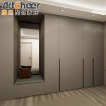 Modern Minimalist Wooden Bedroom Hinge Door Wardrobe High End Nordic Style 2
