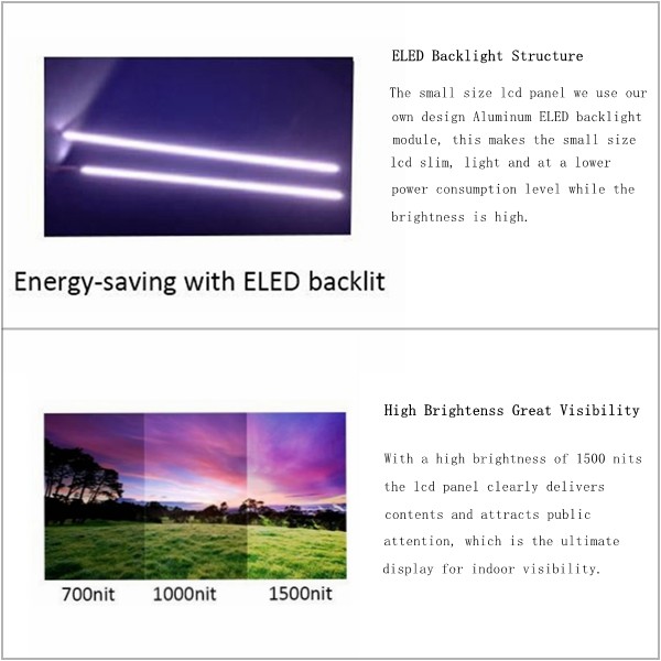 17 Inch Small Lcd Panel 30 Pin Connector Design