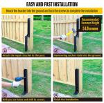 Fence Post Repair Kit 4''x4'' Heavy Duty Steel Anchor for Repairing Damaged