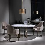 0.6x0.92m Luxury Modern Dining Chairs Leather Luxus Esszimmerstuhl